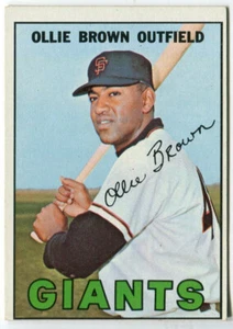 1967 Topps #83 Ollie Brown San Francisco Giants - Picture 1 of 2