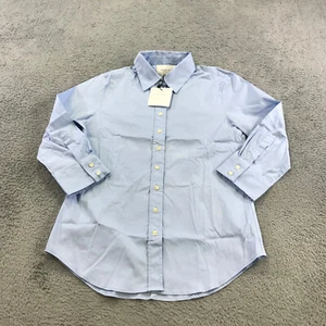 The Shirt by Rochelle Behrens Top Womens Small Button Up Blue Dress Top Blouse - Picture 1 of 14