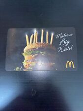 Collectible NO CASH VALUE McDonald's Gift Card Big Mac 2016