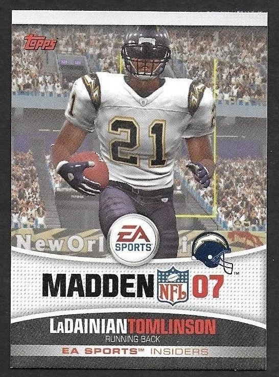 2006Topps EA Sports Madden NFL 07 #3 LaDainian Tomlinson San Diego Chargers NRMT - Image 1 of 1