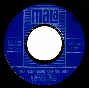 BUNKER HILL Red Riding Hood & The Wolf 45 ORIG 1962 MALA STRONG VG LINK WRAY - Picture 1 of 1