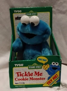 1996 Tyco Tickle Me Cookie Monster Sesame Street In Box Original Works Vintage D - Picture 1 of 5
