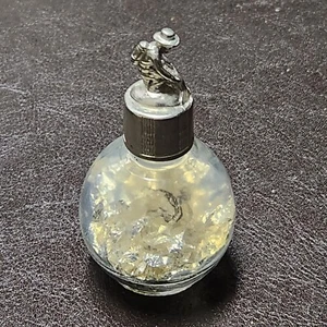 Silver Flakes In Mini Bottle Miner Top Souvenir - Picture 1 of 4