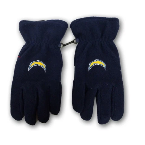 Los Angeles Chargers NFL Reebok Men's Navy Blue Gloves Size Large Cover