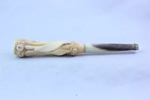 Zigarren-Zigarettenspitze, Holder Naturhorn und Meerschaum, 19 Jahrhundert - Bild 1 von 9