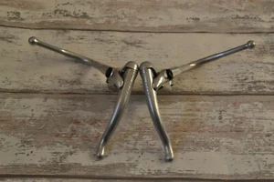 Vintage 1988 Weinmann Alloy Drop Bar Safety Brake Levers Left Right Pair 22-24mm - Picture 1 of 12
