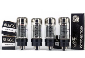 MATCHED QUAD 6L6EH ELECTRO-HARMONIX NEW Tube Röhre 진공관 Lampe Valve Valvola - Picture 1 of 2