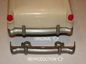 1955 PMC CHEVY REPRODUCTION SILVER GRAY REAR BUMPER FOR TOY STORE FRICTION CARS! - Picture 1 of 5