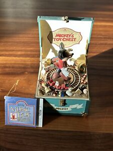 Schmid 276102 Disney Mickey Mouse Toy Chest Music Box "Toyland"
