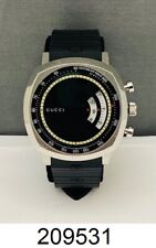 Gucci Grip YA157301 Black Dial Rubber Strap Men's Watch-Original box and papers