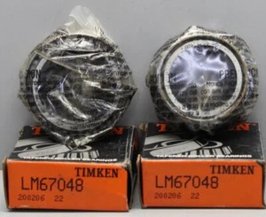 Timken LM67048 Tapered Roller Bearings Set of 2 ++ NEW ++ - Picture 1 of 4