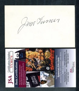 JSA Jim Turner Autographed Signed Index Card Boston Bees, Reds, Yankees TRB 935 - Picture 1 of 2