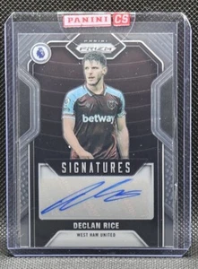 2021-22 Panini Prizm EPL Declan Rice #SDR SIGNATURE AUTO- PRIZM WEST HAM SSP - Picture 1 of 2