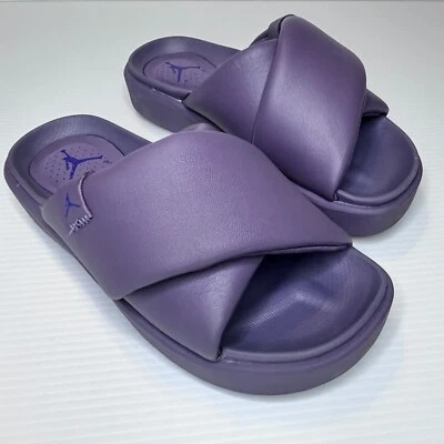 Sandalia Nike Jordan Sophia para mujer talla 6 cuero púrpura cañón” Foto 1 de 4