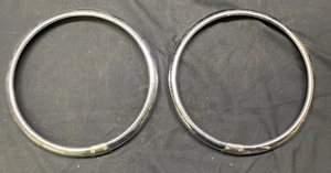Anillos de corte de biseles de faros de acero inoxidable 9 3/4" 8 1/2"" NUEVOS KN172 - Imagen 1 de 14