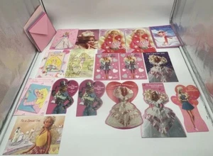 Barbie Fashion Greeting Card VALENTINES DAY Vintage Lot Of 17 Cards - Picture 1 of 17