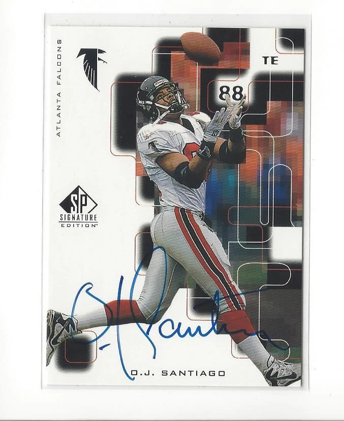 1999 SP Signature O.J. Santiago AUTOGRAPH Falcons - Image 1 of 1