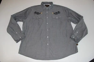 Howler Bros Western Cowboy Men's Gaucho Pearl Snap Long Sleeve Shirt XL - Picture 1 of 7