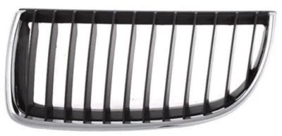 New Driver Side Chrome Black Grille 2006-2008 BMW 3 Series Sedan Wagon BM1200168 - Изображение 1 из 2