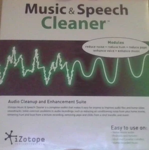Music & Speech CLEANER: iZotope (DVD-ROM, Digipak, 2011) - Picture 1 of 1