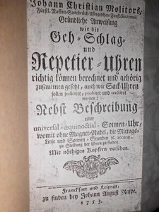altes Uhrmacherbuch - Bild 1 von 6