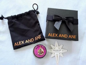 Britto Alex and Ani Art Infusion Chain Station Charm BUTTERFLY shiny gold finish - Picture 1 of 3