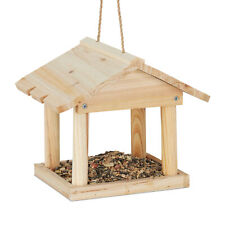 Casetta per uccelli con supporto nido uccellini rifugio mangiatoia in legno