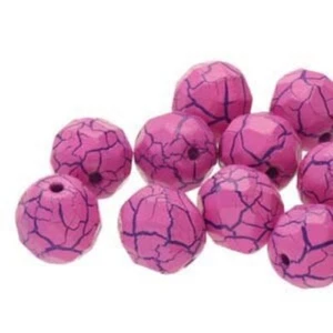 Matubo 6mm, IONIC Pink/Blue, 1 hole, Czech, 25 Beads, (6ion7) - Picture 1 of 1