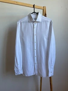 Ermenegildo Zegna Cotton/Linen Slim Fit Dress Shirt Size 41 - Picture 1 of 13
