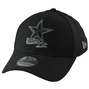 Dallas Cowboys New Era 39THIRTY NFL Entrenadores Laterales Ajuste Flexible Negro Sombrero de Fútbol - Imagen 1 de 8