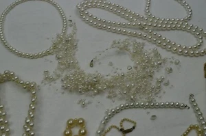 Schmuck Halskette Perlen Modeschmuck Perlenkette ca.10 Teile  6779 - Bild 1 von 7