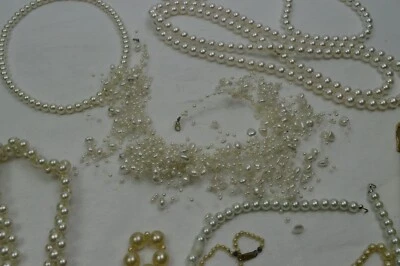 Schmuck Halskette Perlen Modeschmuck Perlenkette ca.10 Teile  6779 - Bild 1 von 4