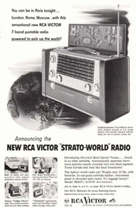 1953 RCA Victor: Strato-World Radio Vintage Print Ad - Picture 1 of 1