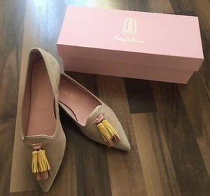 Neue Pretty Ballerinas Beige gelbe Quaste Gr. 38 - Bild 1 von 4