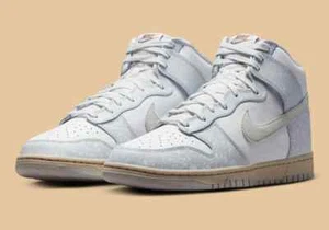 RARE Nike Dunk High Spray Paint White Pure Platinum Size UK 6 BNIB - Bild 1 von 13