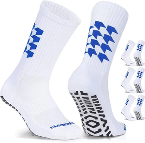 3 Paia Calze Antiscivolo Calcio Uomo Football Socks Calzini Sportive Cotone in S - Foto 1 di 12