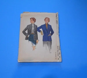 VTG 1950s McCall Sewing Pattern 9905 Misses Blazer Jacket Size 12 Uncut  - Picture 1 of 3