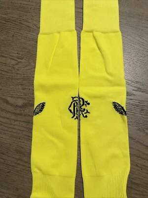 BNIP CASTORE GLASGOW RANGERS SPL 2023-24 GK HOME SOCKS YELLOW US SZ 10-13 - Image 1 of 4