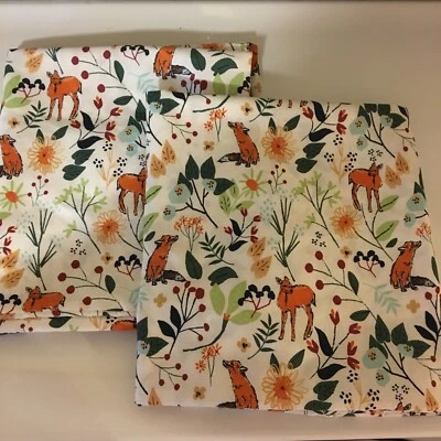 Charisma King Sz Pillowcases Wild Woods Foxes Deers Microfiber - Image 1 of 4
