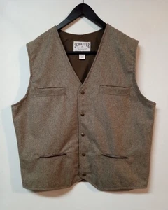 SCHAEFER OUTFITTERS 829 McAllin Wollmischung Weste Herren XL-Hoch Druckknopfleiste vorne V-Ausschnitt - Bild 1 von 16