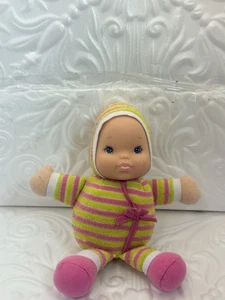 Goldberger Plumpee Plush Pink Terrycloth Baby Doll Rattle My First Baby 9" - Picture 1 of 16