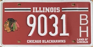 USA Nummernschild ***ILLINOIS*** (Chicago Blackhawks (NHL) - Bild 1 von 1