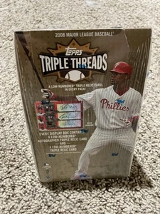 2008 TOPPS Triple Threads Baseball HOBBY BOX Unopened CONTAINS 2 MINI-BOXES L132 - Picture 1 of 6