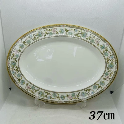 Noritake Yoshino Sakura Series Oval Plate 37cm Tableware New Unused Rare  - Image 1 of 4