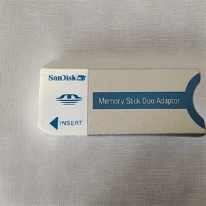 SanDisk / Sony Memory Stick Duo Adapter - For Cyber Shot Digital Camera - Picture 1 of 1