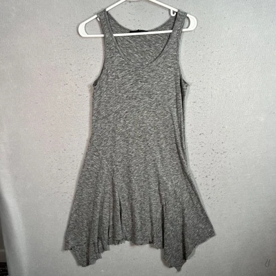 Vestido AllSaints gris con dobladillo asimétrico para mujer pequeño mezcla de viscosa Foto 1 de 4