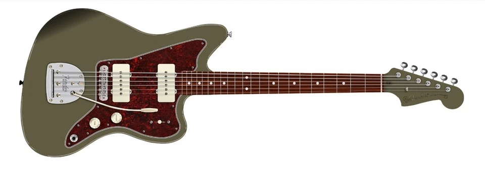 Fender Jazzmaster LE Vintera II 50's Rosewood Olive - Image 1 of 1