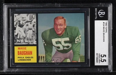 1962 Topps Maxie Baughan #124 BGS 5.5 - Image 1 of 2