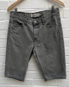 Topmans Skinny Denim Shorts Grey W30” Mens Boys Teenager - Picture 1 of 8