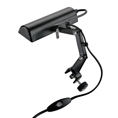 König & Meyer 122e K&M Notenpultleuchte mit Kippgelenk schwarz inkl Leuchtmittel